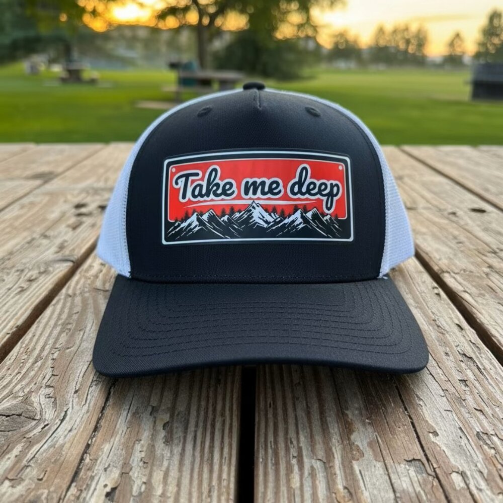 Take Me Deep Mid Profile Trucker Hat